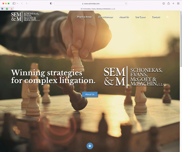 SEMM Law website screenshot
