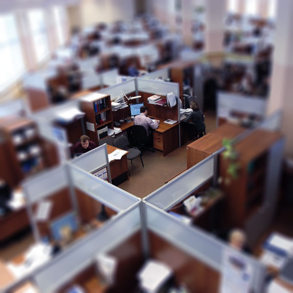 law firm office interior with blur